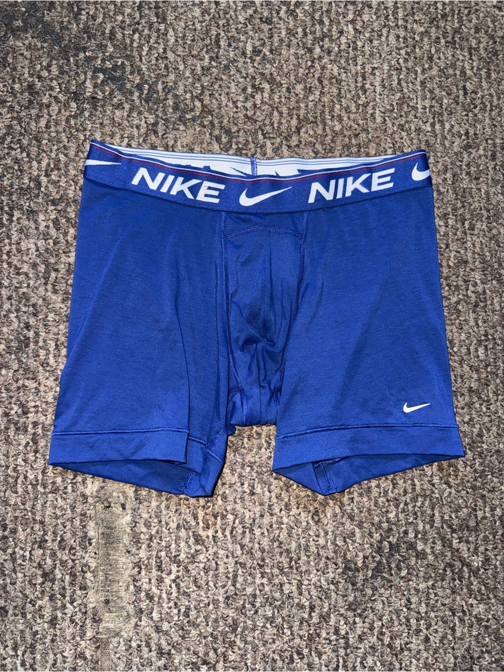 Nike Royal Blue Men's Performance Boxer Briefs with White Logo